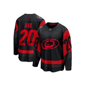 Herren Carolina Hurricanes Eishockey Trikot Sebastian Aho 20 Adidas 2023 NHL Stadium Series Schwarz Authentic